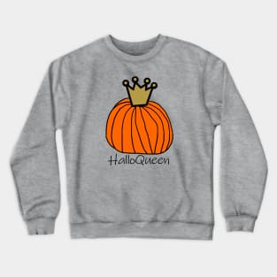 Halloween Pumpkin Queen Halloqueen Crewneck Sweatshirt